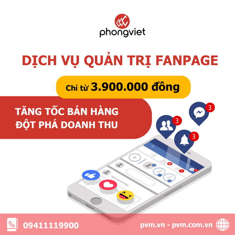 Marketing Facebook thành công với dịch vụ Quản trị Fanpage Phong Việt