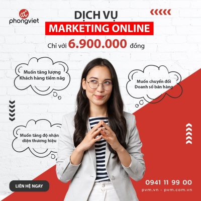 Marketing Online trọn gói tại Phong Việt gồm những dịch vụ nào?